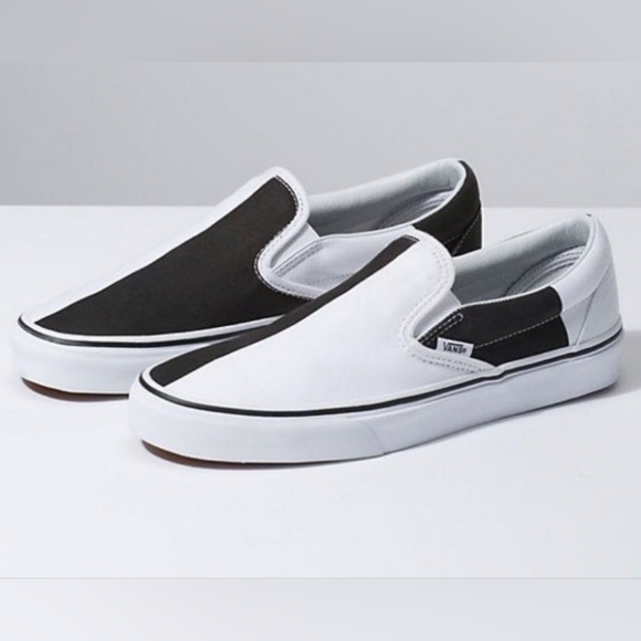 Vans Other - Vans black & white block slip-ons